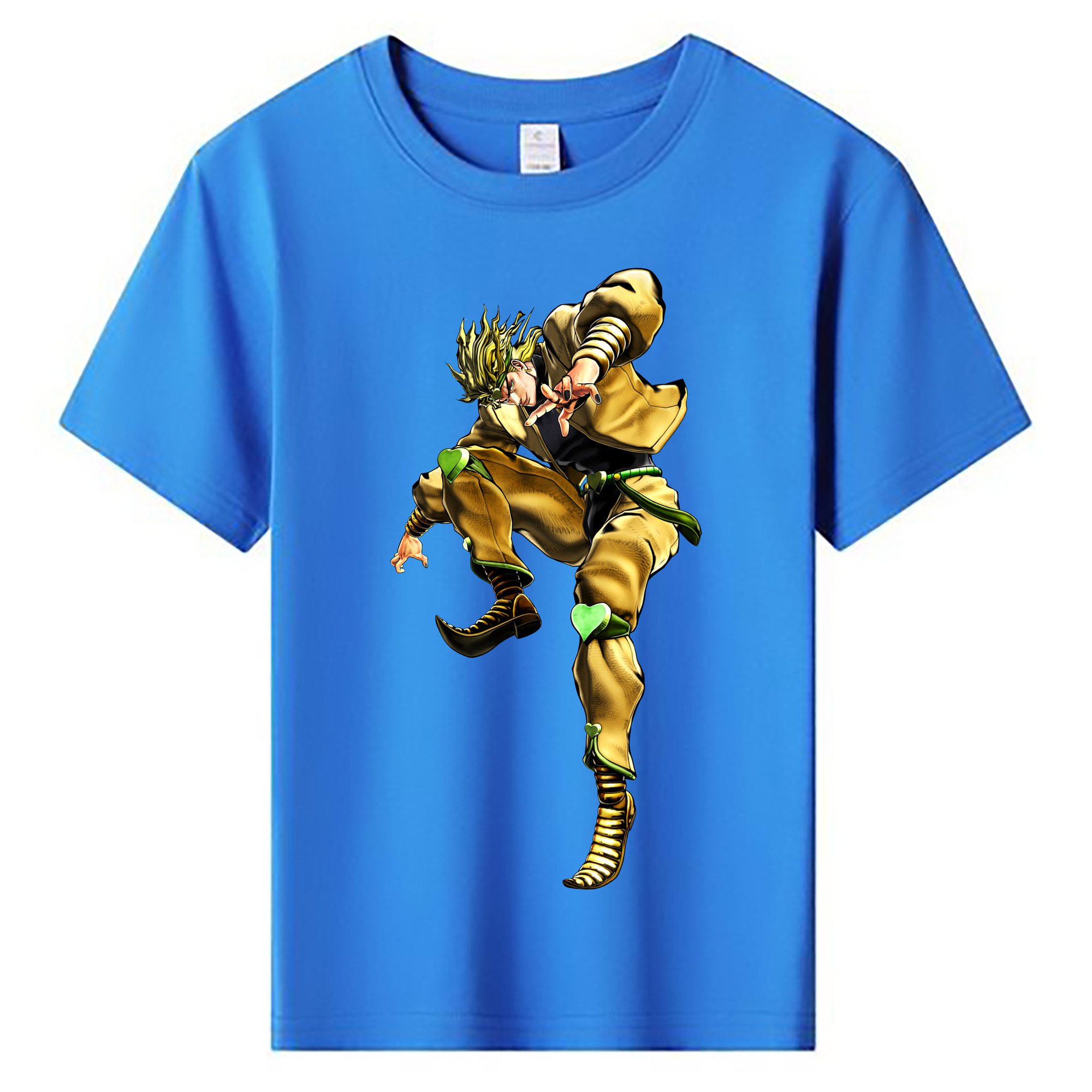 （画像用） ジョジョの奇妙な冒険 ディオ?ブランドー JoJo's Bizarre Adventure Dio Brando 綿100％キッズTシャツ（フロントプリント）